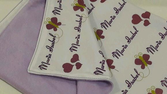 Manta personalizada para bebê - borboleta