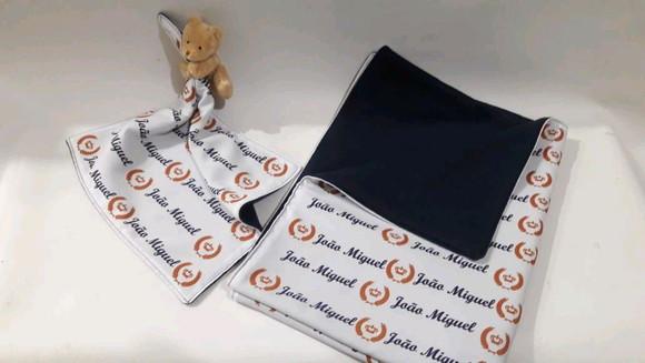Manta e naninha para bebê coroa príncipe