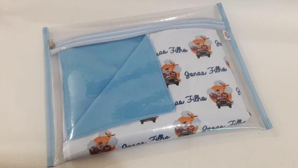 Manta personalizada para bebê - safari