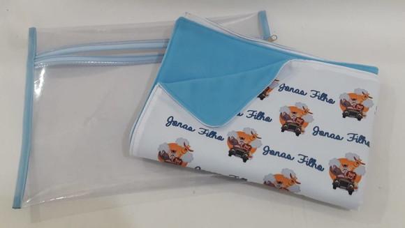 Manta personalizada para bebê - safari