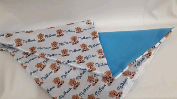 Manta personalizada para bebê ursinho principe