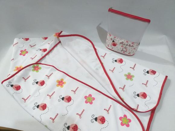 Toalha Capuz Personalizada _kit Hora do Banho