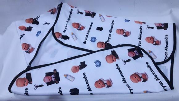 Toalha capuz personalizada _poderoso chefinho