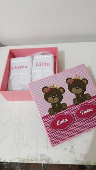 toalha de boca para bebê - Kit presente