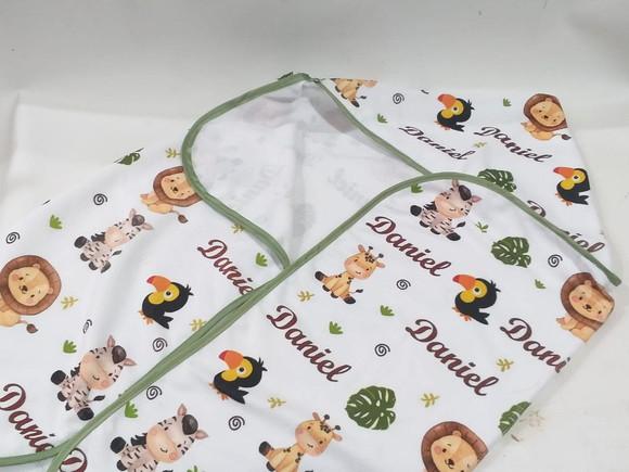 Toalha capuz personalizada _safari