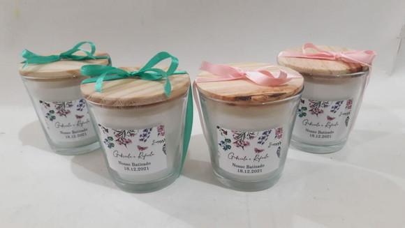 Vela Aromática _ Lembrancinha Batizado