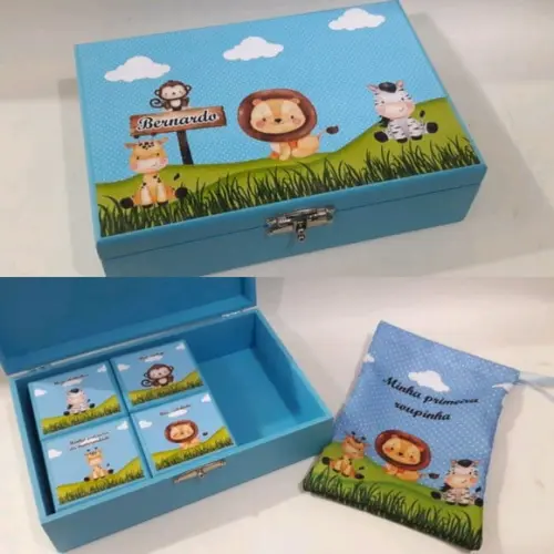 Caixa Recordação Bebê - Safari
