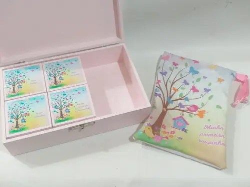 Caixa Recordação Bebê Menina_jardim Encantado