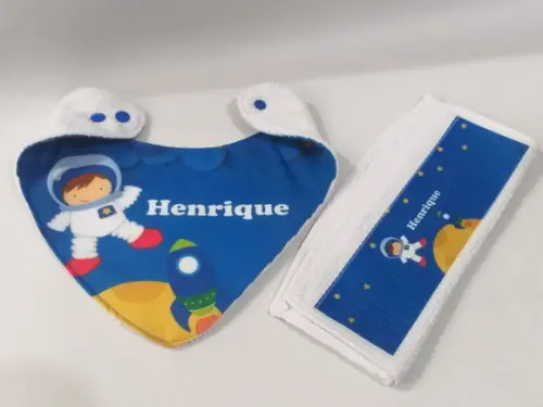 Kit para Bebê _presente Personalizado Astronauta