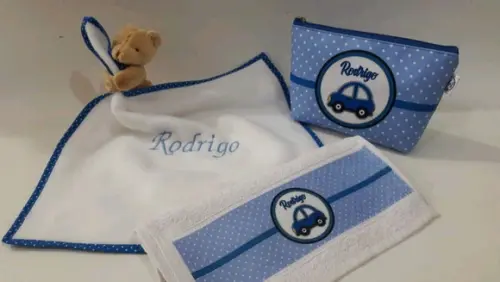 Kit para bebê _presente personalizado carrinho
