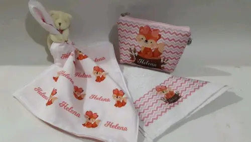 Kit para bebê _presente personalizado raposa