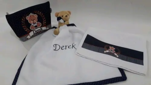 Kit para bebê _presente personalizado ursinho principe