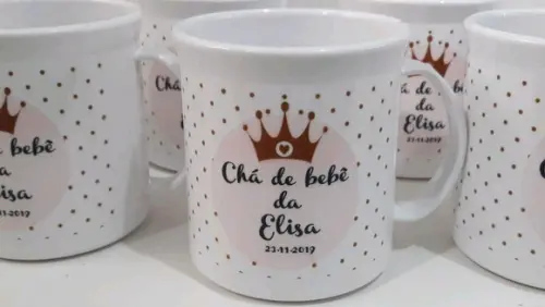 Lembrancinha chá de bebê _ caneca princesa