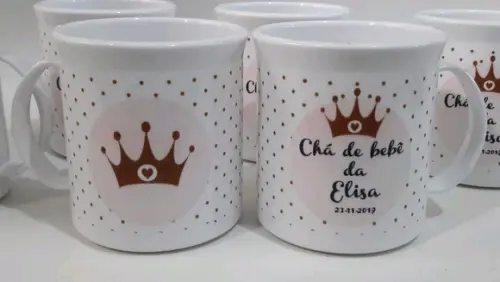 Lembrancinha chá de bebê _ caneca princesa
