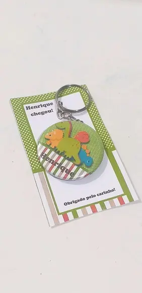 Lembrancinha Maternidade _ Chaveiro Dinossauro