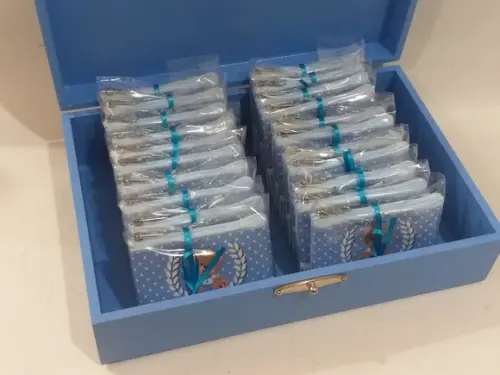 Lembrancinha Maternidade com Caixa_ Ursinho Príncipe