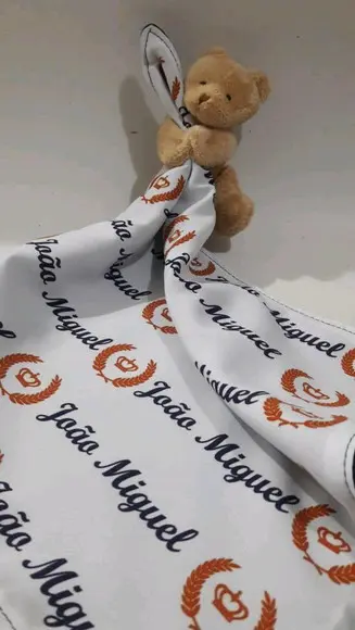 Manta e naninha para bebê coroa príncipe