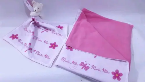Manta e naninha para bebê borboleta