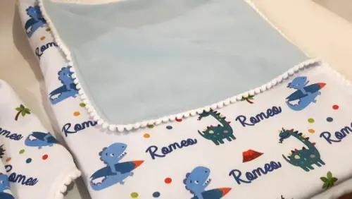 Manta e Naninha para Bebê Dinossauro 2