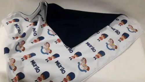 Manta personalizada para bebê_soldadinho