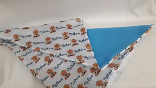 Manta personalizada para bebê ursinho principe