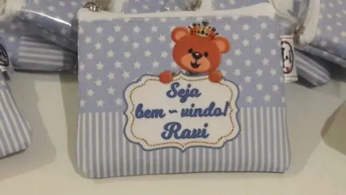 porta moeda ursinho príncipe