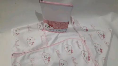 Toalha Capuz Personalizada _kit Hora do Banho