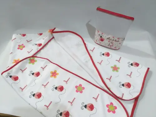 Toalha Capuz Personalizada _kit Hora do Banho