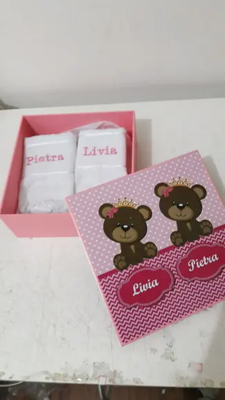toalha de boca para bebê - Kit presente