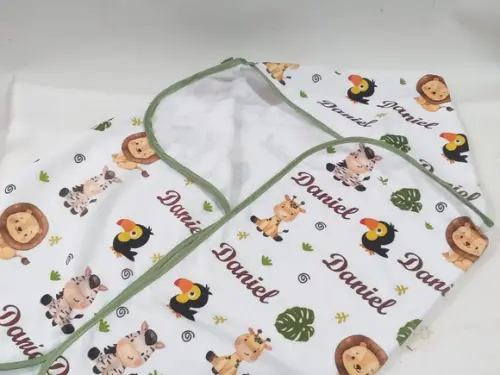 Toalha capuz personalizada _safari