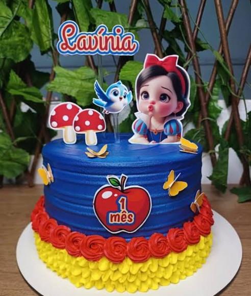 Arquivo Digital Studio Topo de Bolo - Branca de Neve Cute
