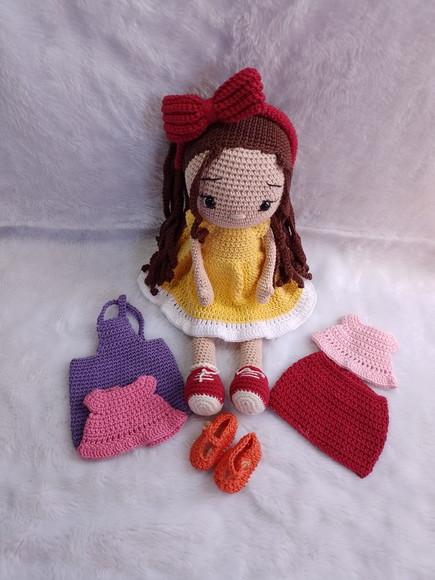 Boneca Troca Roupas, Amigurumi