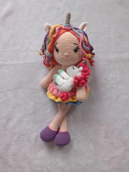 Boneca Unicórnio, Amigurumi