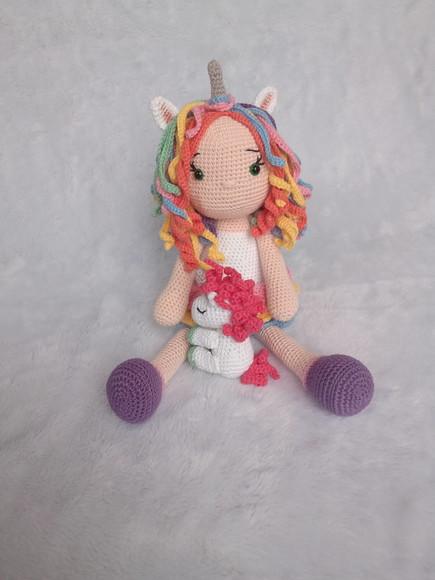 Boneca Unicórnio, Amigurumi