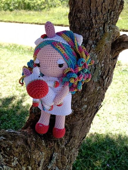 Boneca Unicórnio, Amigurumi