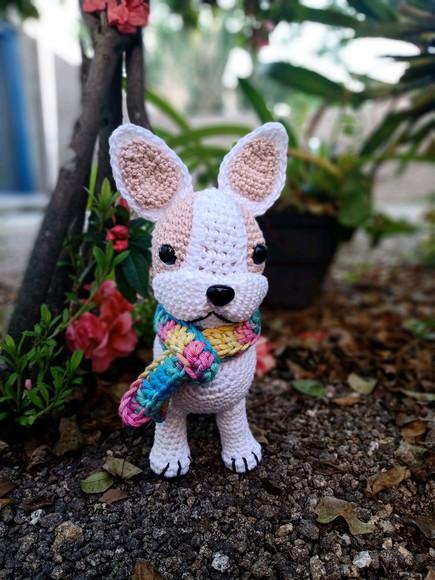 Cachorro Buldogue, Amigurumi