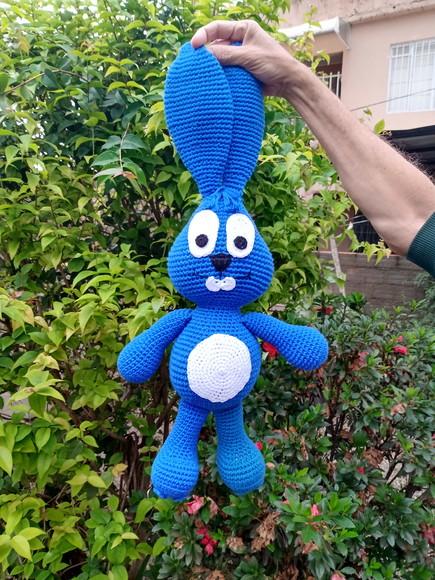 Coelho Azul,amigurumi