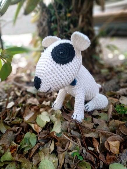 Cachorro Bull Terrier, Amigurumi