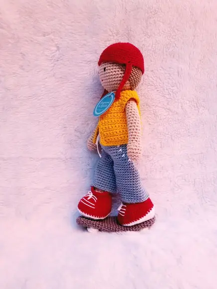 Boneco João Skatista, Amigurumi