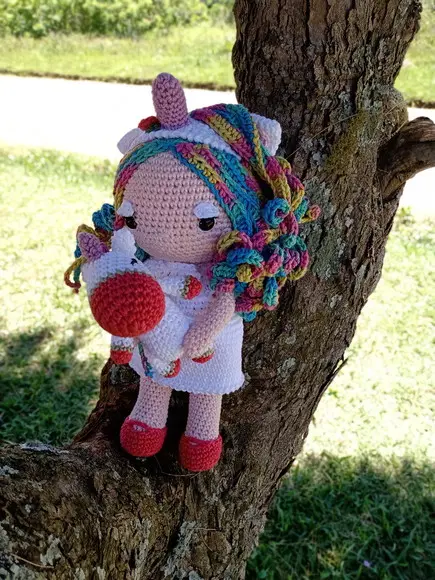 Boneca Unicórnio, Amigurumi