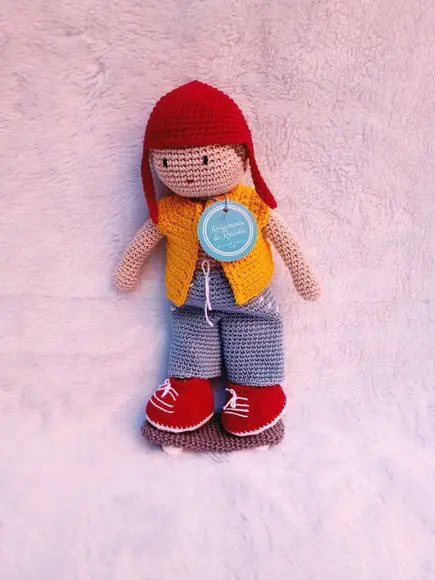 Boneco João Skatista, Amigurumi
