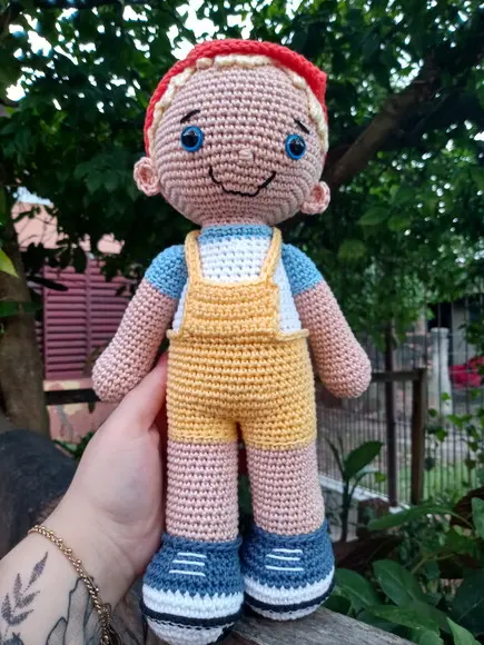 Boneco Tobias, Amigurumi