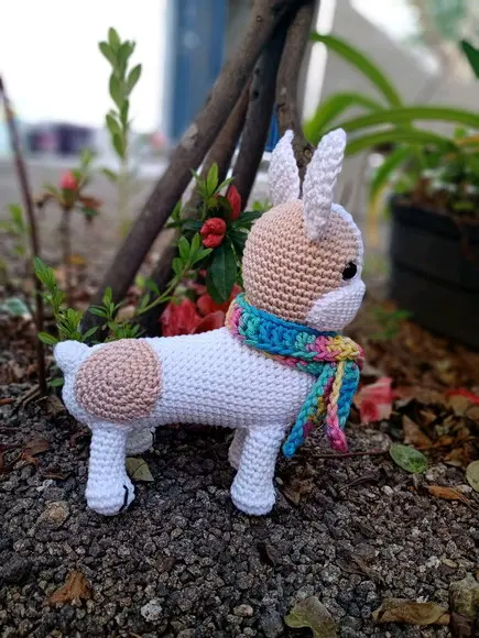 Cachorro Buldogue, Amigurumi