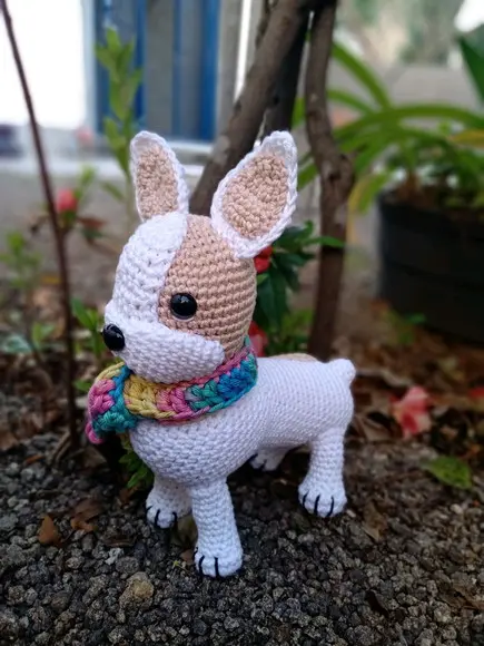 Cachorro Buldogue, Amigurumi