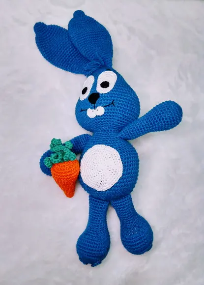 Coelho Azul,amigurumi
