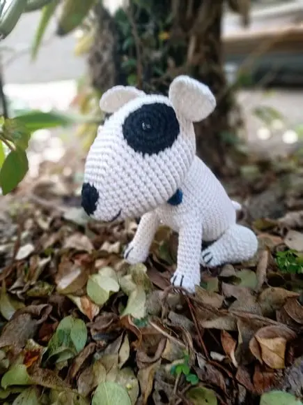 Cachorro Bull Terrier, Amigurumi