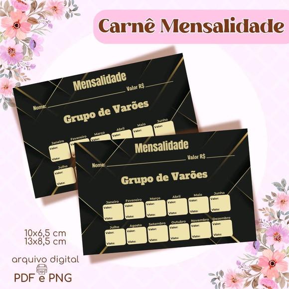 Carnê de Mensalidade União Feminina - Arquivo Digital