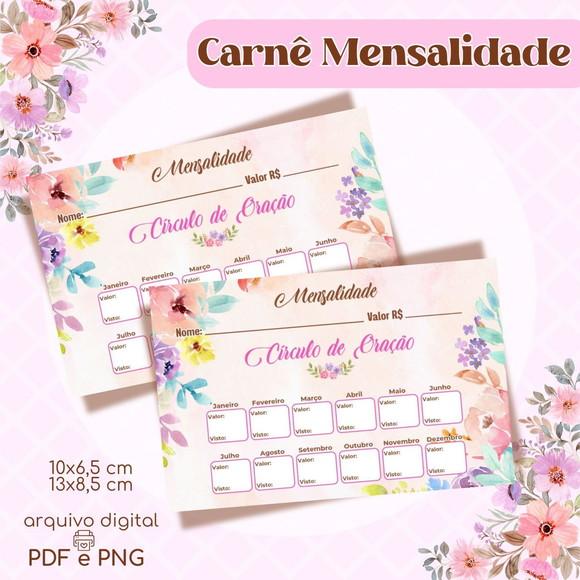 Carnê de Mensalidade Círculo de Oração - Arquivo Digital