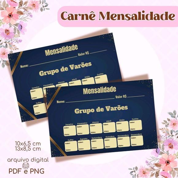 Carnê de Mensalidade União Feminina - Arquivo Digital