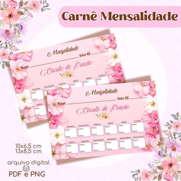Carnê de Mensalidade Círculo de Oração - Arquivo Digital